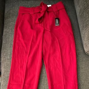 High Waisted Paperbag Ankle Pant Brand New